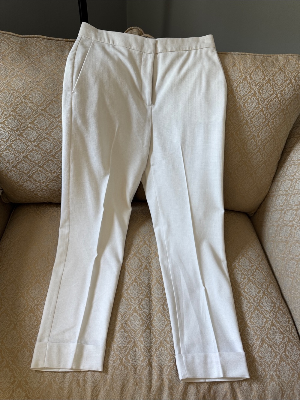 Classic White Women’s Dress Pants - Tailored Fit